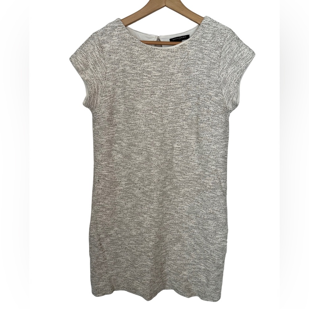 Banana Republic Cream Keyhole Dress Fully Lined Size 10